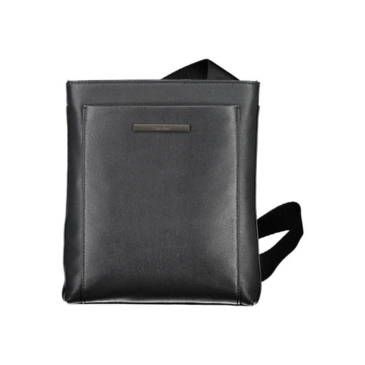 Calvin Klein – Umweltfreundliche, schwarze Schultertasche mit Logo