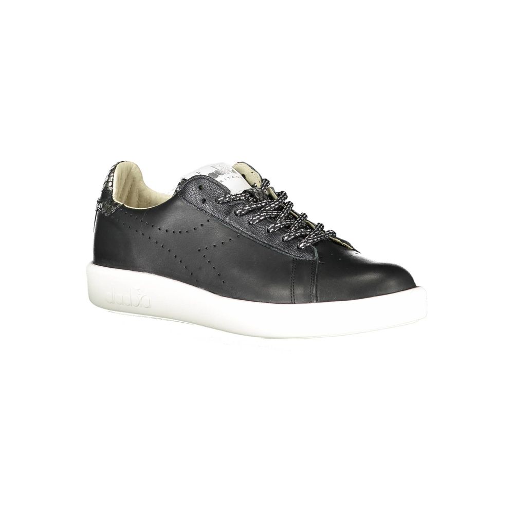 Diadora – Schwarze Leder-Sneaker für Damen