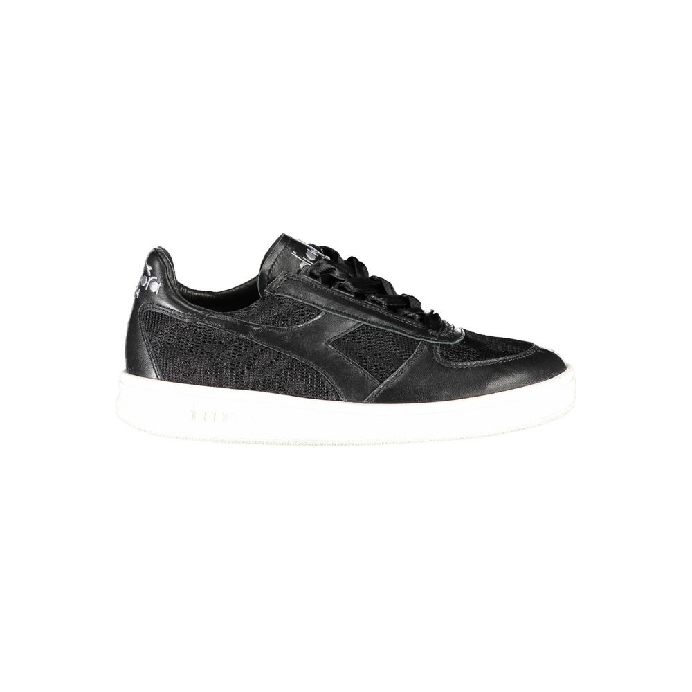 Diadora – Schwarze Leder-Sneaker für Damen