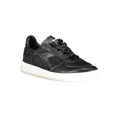 Diadora – Schwarze Leder-Sneaker für Damen