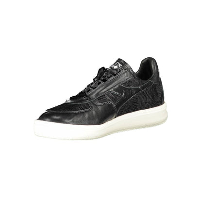 Diadora – Schwarze Leder-Sneaker für Damen