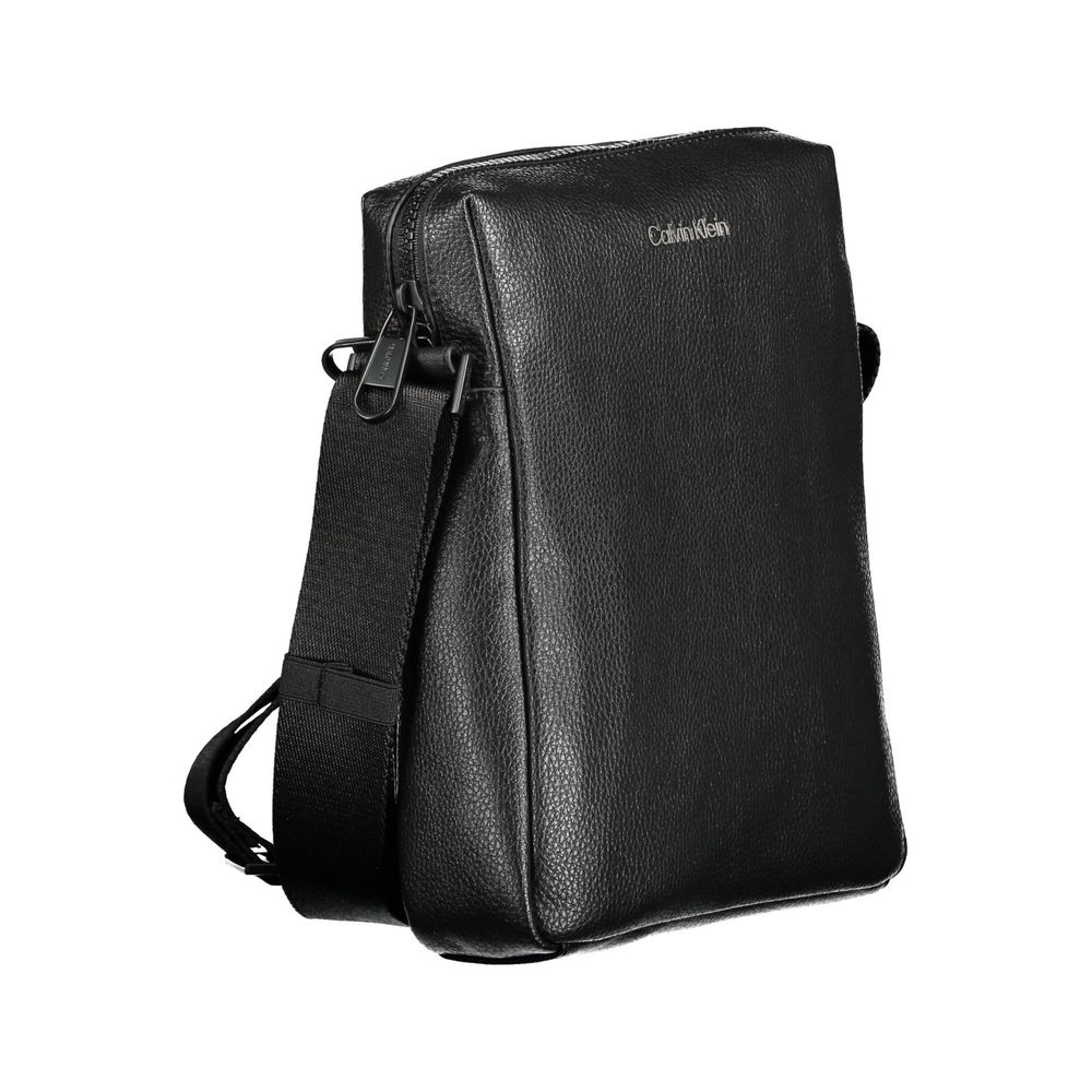 Calvin Klein Black Polyester Men Shoulder Bag