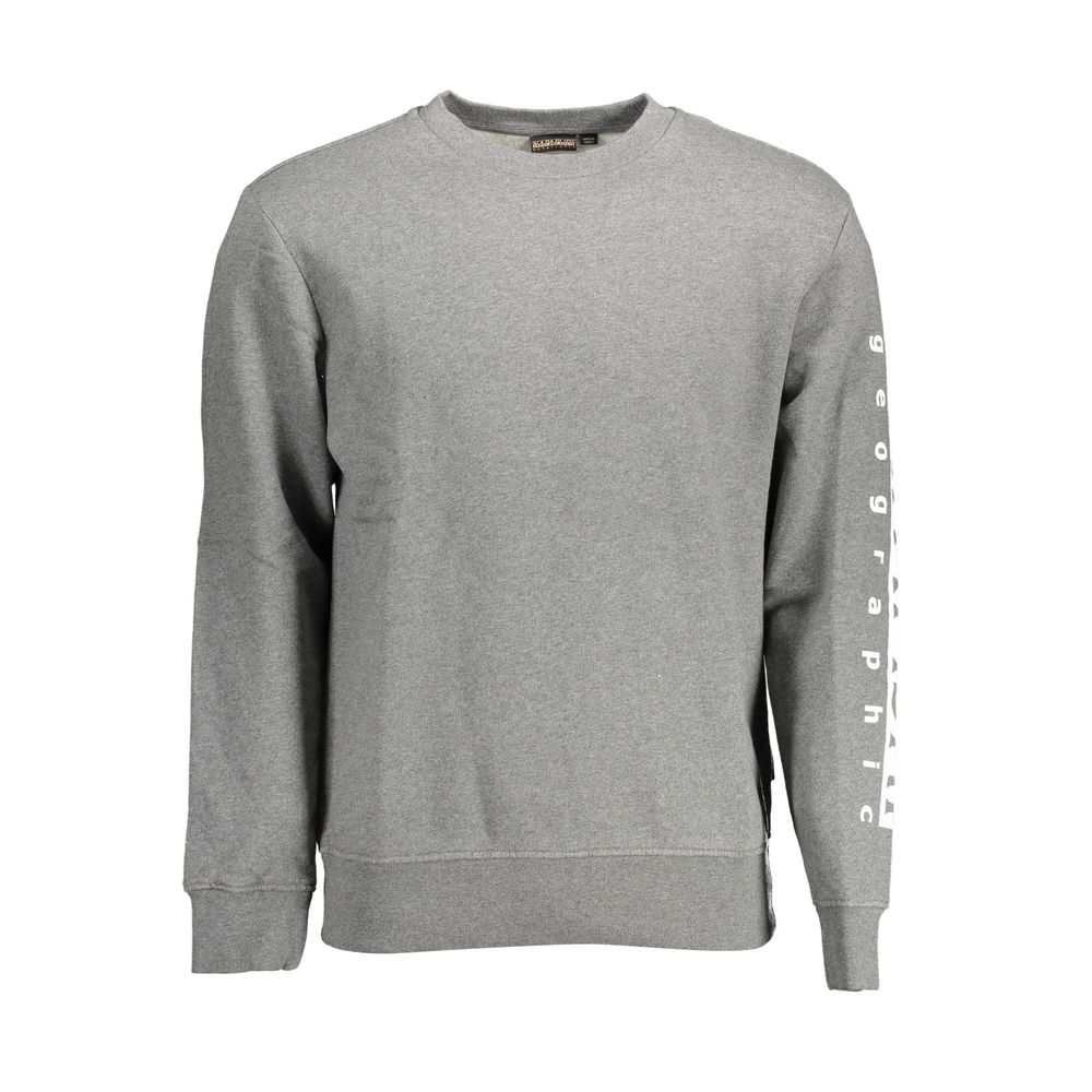 Napapijri Gray Cotton Men Sweater