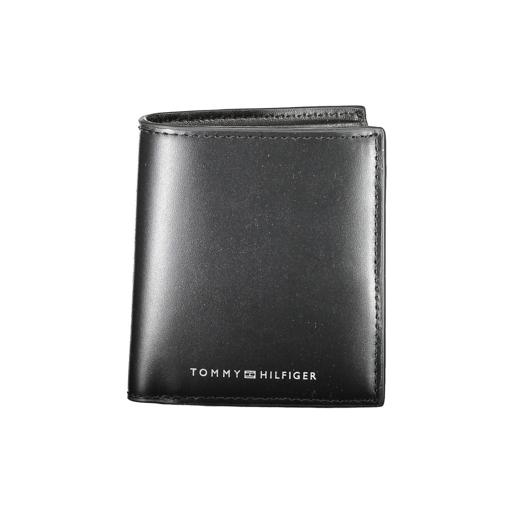 Tommy Hilfiger Black Leather Men Wallet