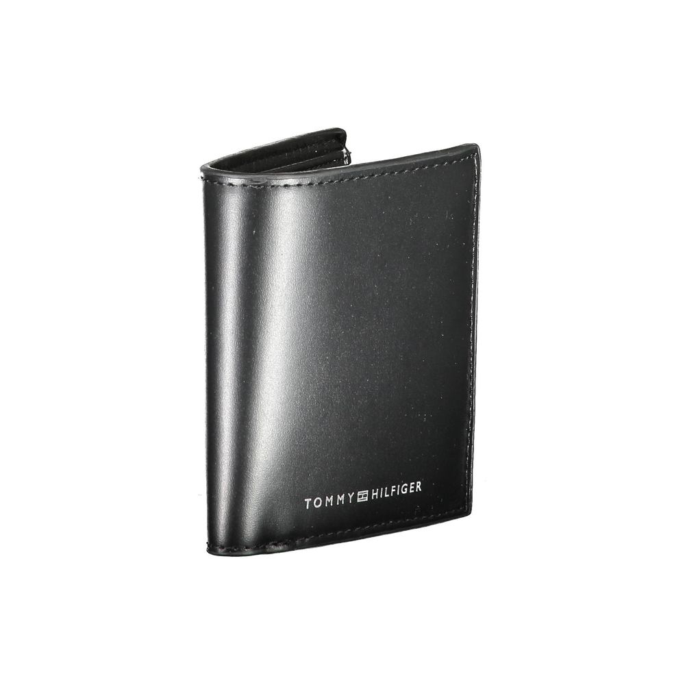 Tommy Hilfiger Black Leather Men Wallet