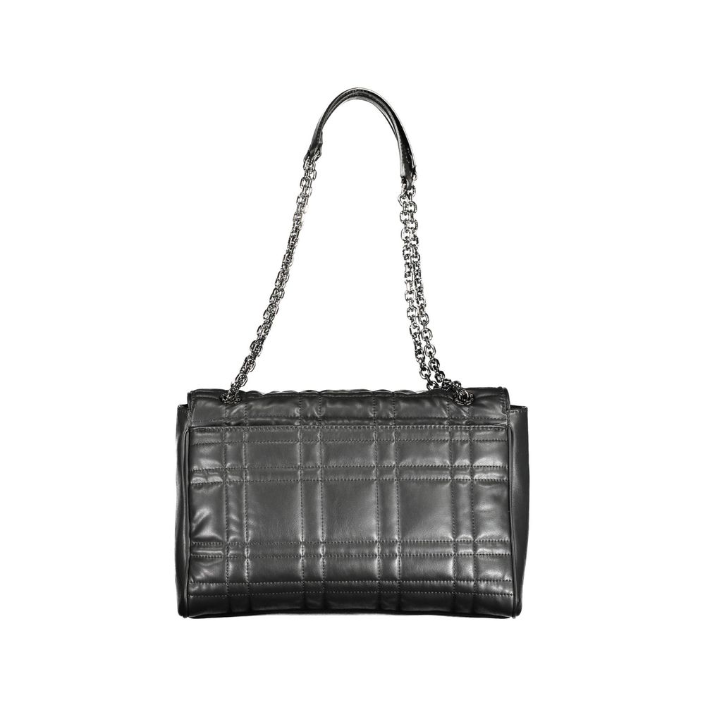 Calvin Klein – Schwarze Handtasche aus Polyester für Damen