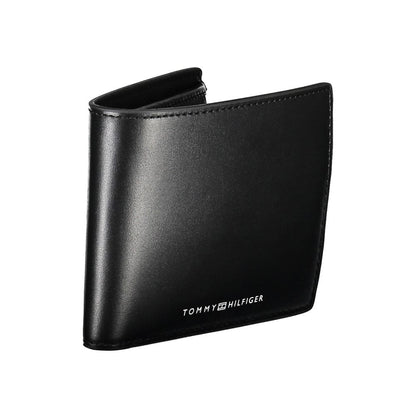 Tommy Hilfiger Black Leather Men Wallet