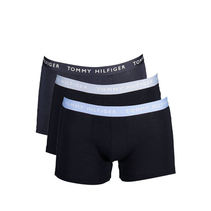 Tommy Hilfiger Black Cotton Men Trunk