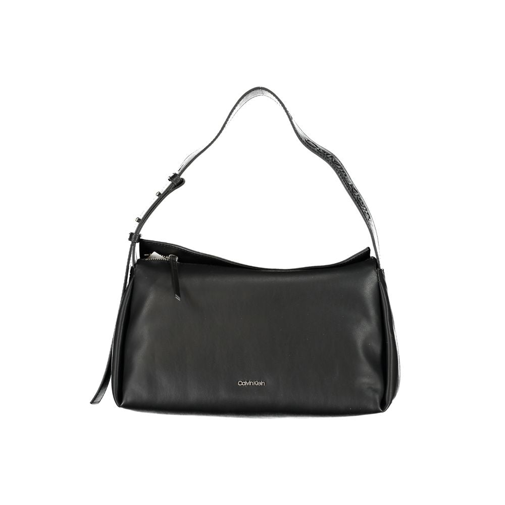 Calvin Klein – Schwarze Polyester-Handtasche