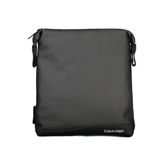 Calvin Klein Elegante schwarze Schultertasche mit Kontrastdetails