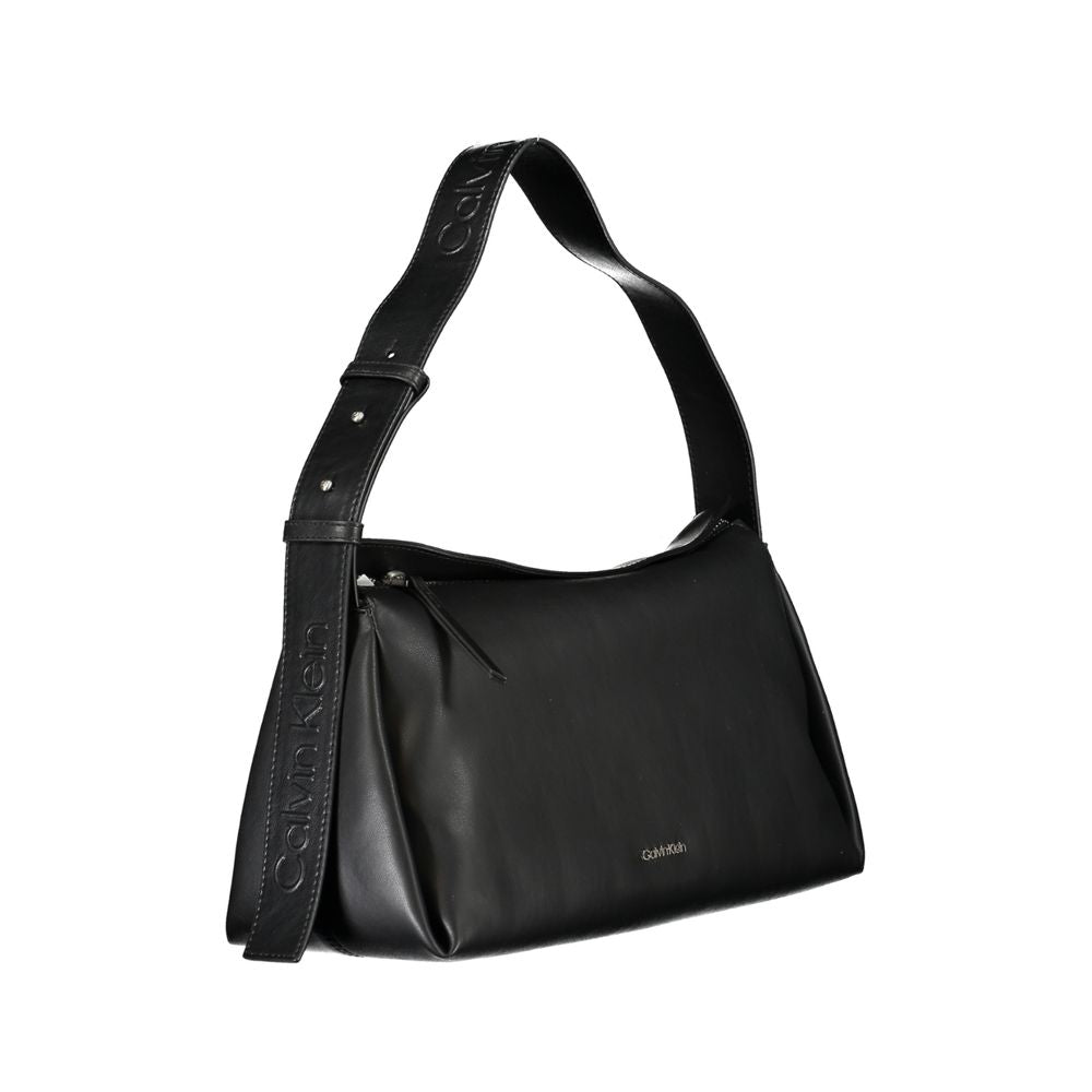 Calvin Klein – Schwarze Polyester-Handtasche