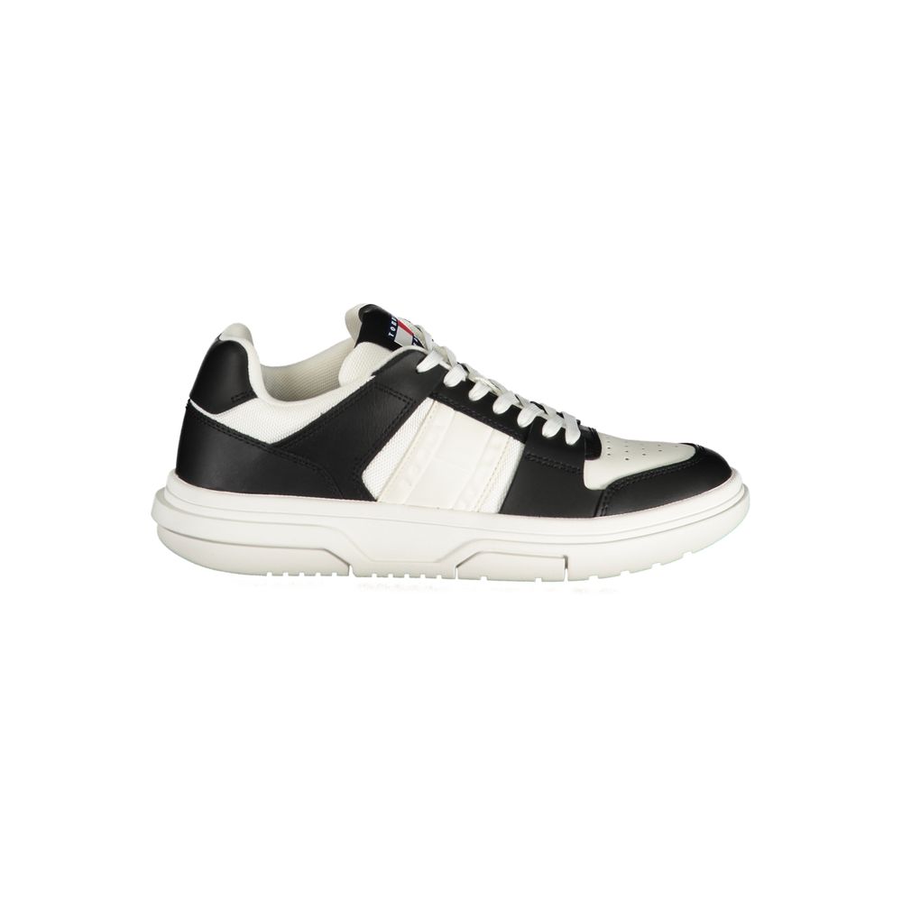 Tommy Hilfiger Black Leather Women Sneaker