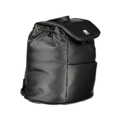 Tommy Hilfiger Black Polyester Women Backpack