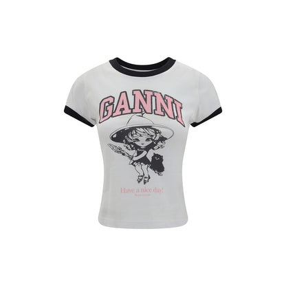 Ganni Maxi print T-shirt