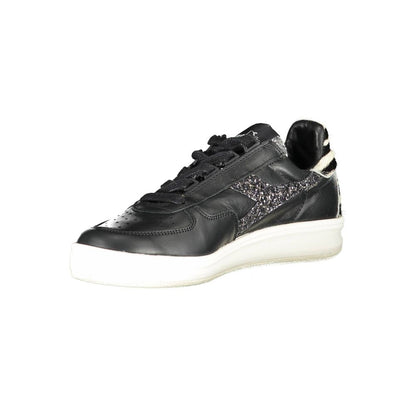 Diadora – Schwarze Leder-Sneaker für Damen