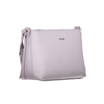 Calvin Klein – Lila – Polyester-Handtasche