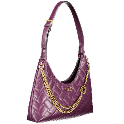 Guess Jeans – Violette Handtasche aus Polyethylen