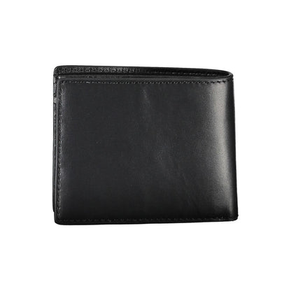 Tommy Hilfiger Black Leather Men Wallet