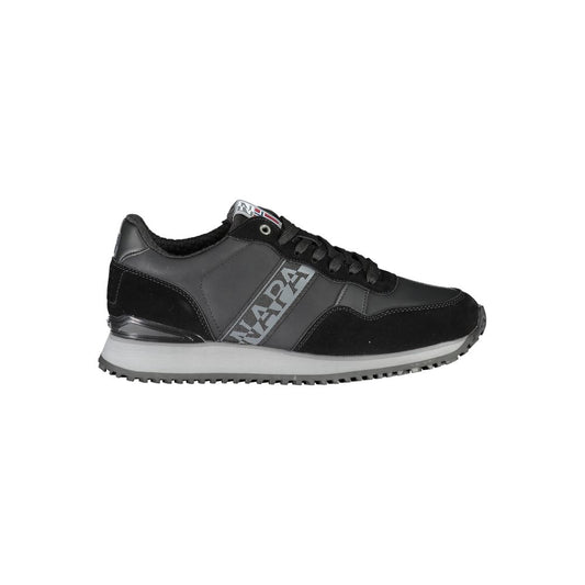 Napapijri – Elegante, schwarze Sneakers mit kontrastierender Spitze