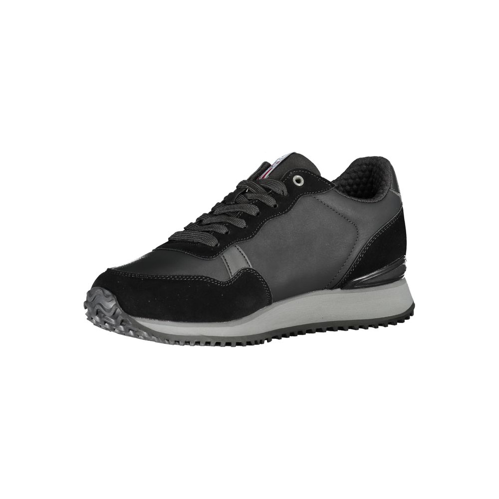 Napapijri – Elegante, schwarze Sneakers mit kontrastierender Spitze