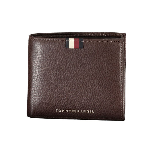 Tommy Hilfiger – Braune Leder-Geldbörse für Herren