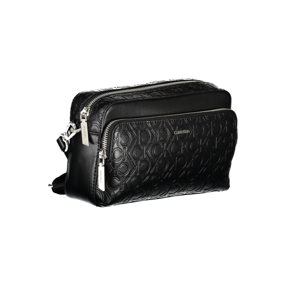 Calvin Klein – Schwarze Polyester-Handtasche