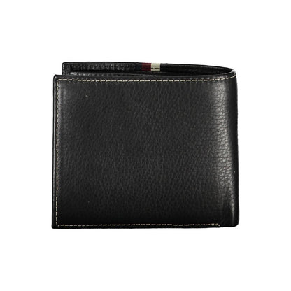 Tommy Hilfiger Black Leather Men Wallet