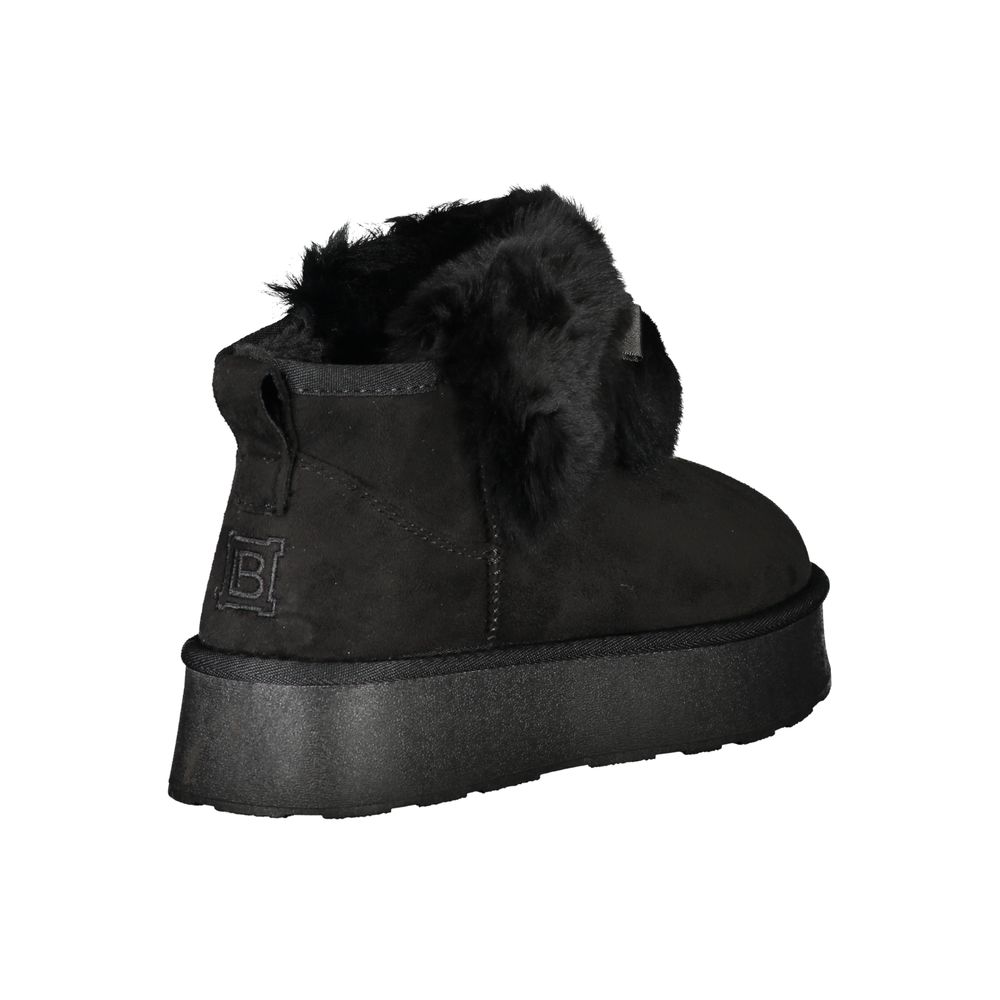 Laura Biagiotti Black Polyester Women Boot