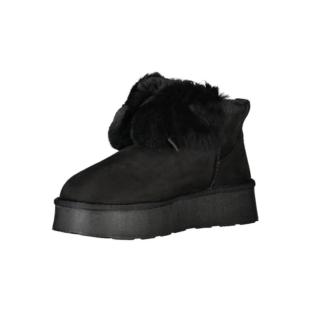 Laura Biagiotti Black Polyester Women Boot