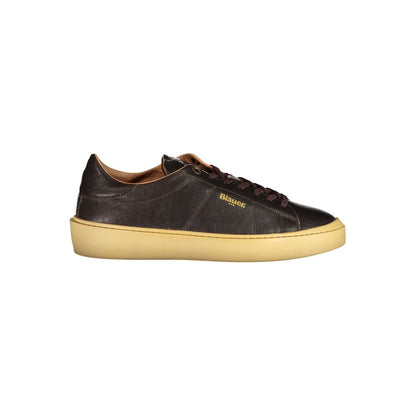 Blauer Brown Leather Men Sneaker