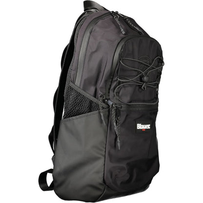 Blauer Black Polyester Men Backpack