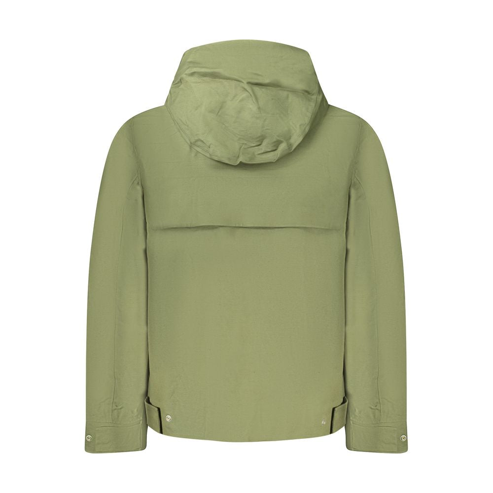 K-WAY Green Linen Men Jacket