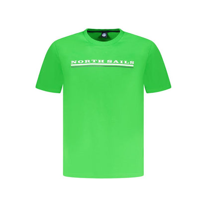 North Sails Green Cotton Men T-Shirt