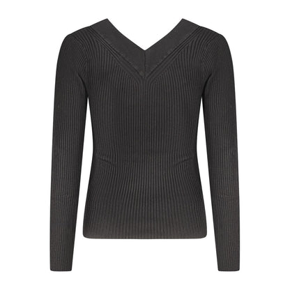 Guess Jeans Black Viscose Women Sweater