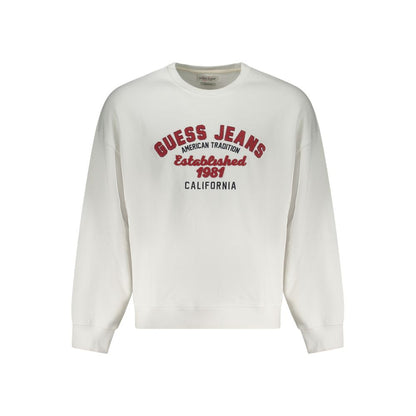 Guess Jeans White Cotton Men Sweater