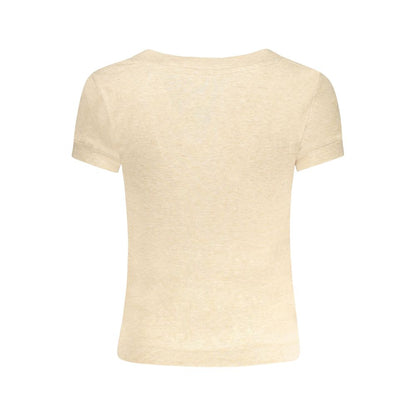 Guess Jeans Beige Polyester Women Top