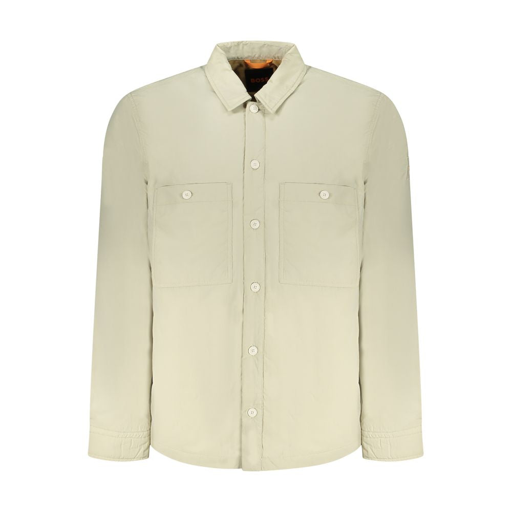 Hugo Boss Beige Polyamide Men Jacket