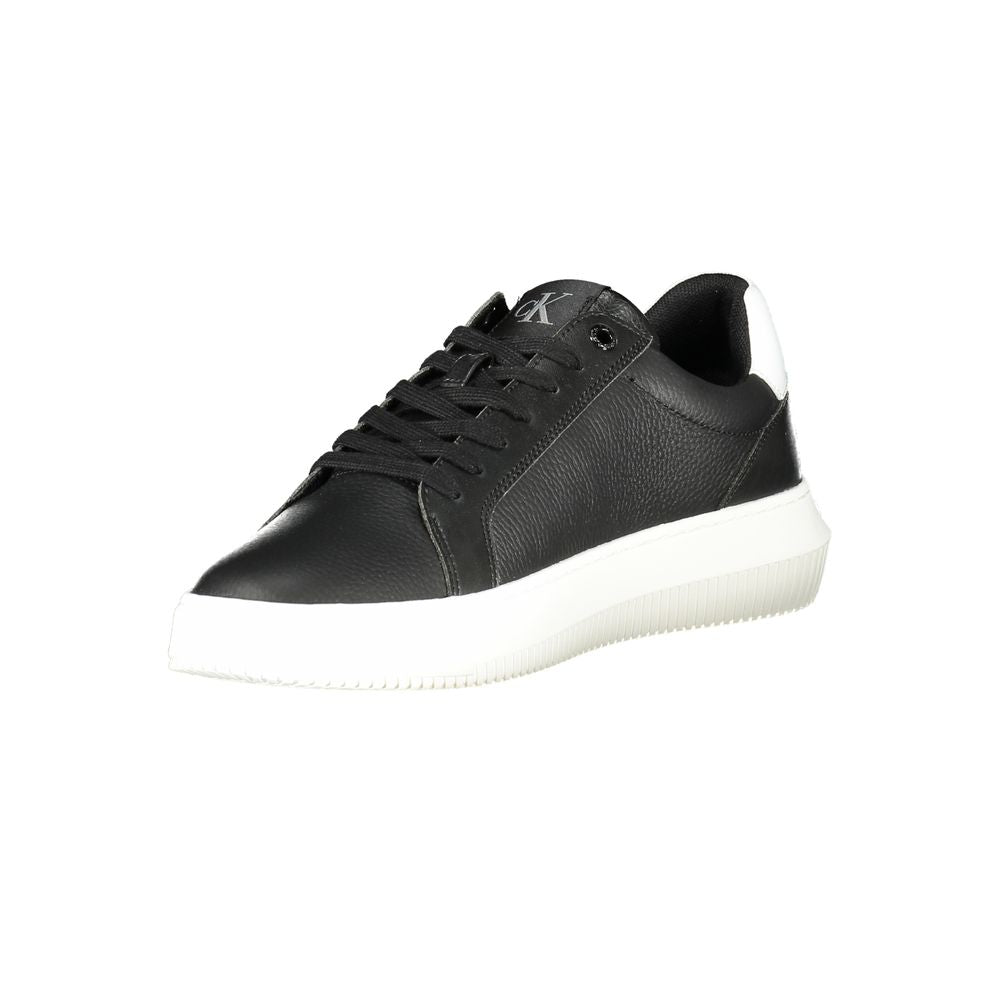 Calvin Klein Black Leather Men Sneaker