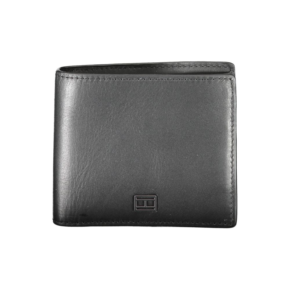 Tommy Hilfiger Black Leather Men Wallet