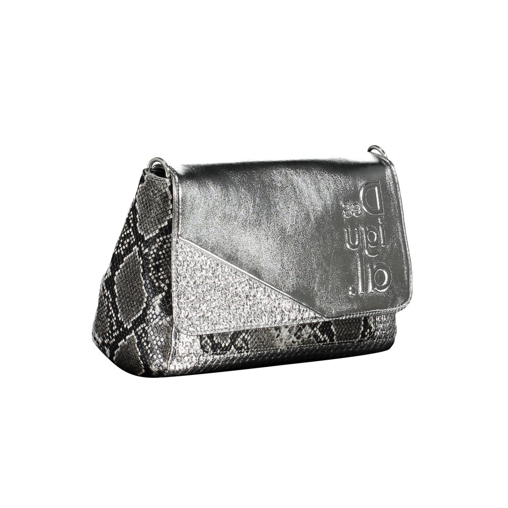 Desigual Silber Polyethylen Damen Handtasche