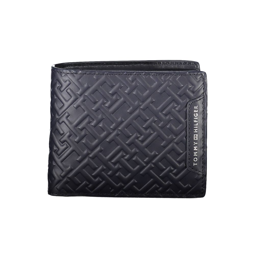 Tommy Hilfiger Blue Leather Men Wallet