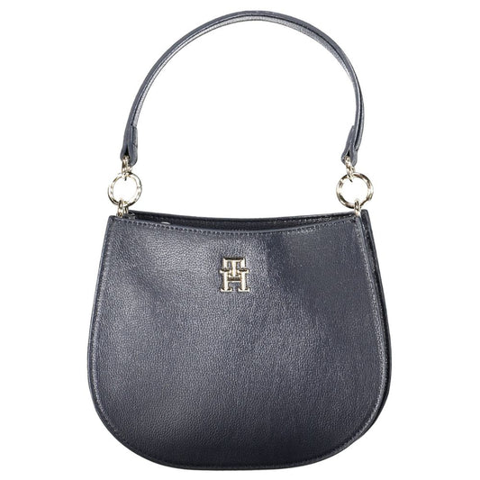 Tommy Hilfiger – Blaue Handtasche aus Polyester für Damen