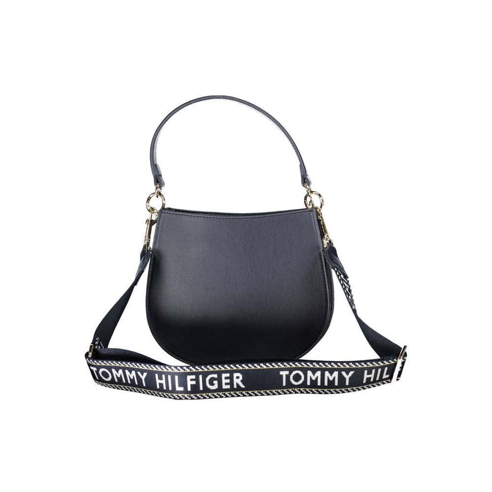 Tommy Hilfiger – Blaue Handtasche aus Polyester für Damen