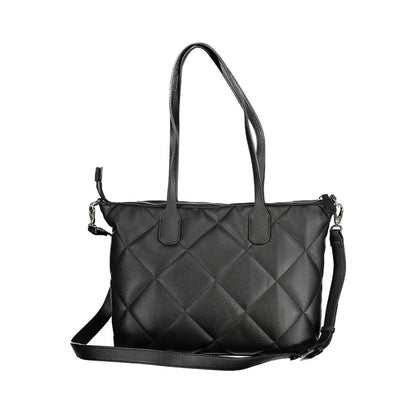 Valentino Bags – Schwarze Handtasche aus Polyethylen