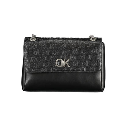 Calvin Klein – Schwarze Polyester-Handtasche