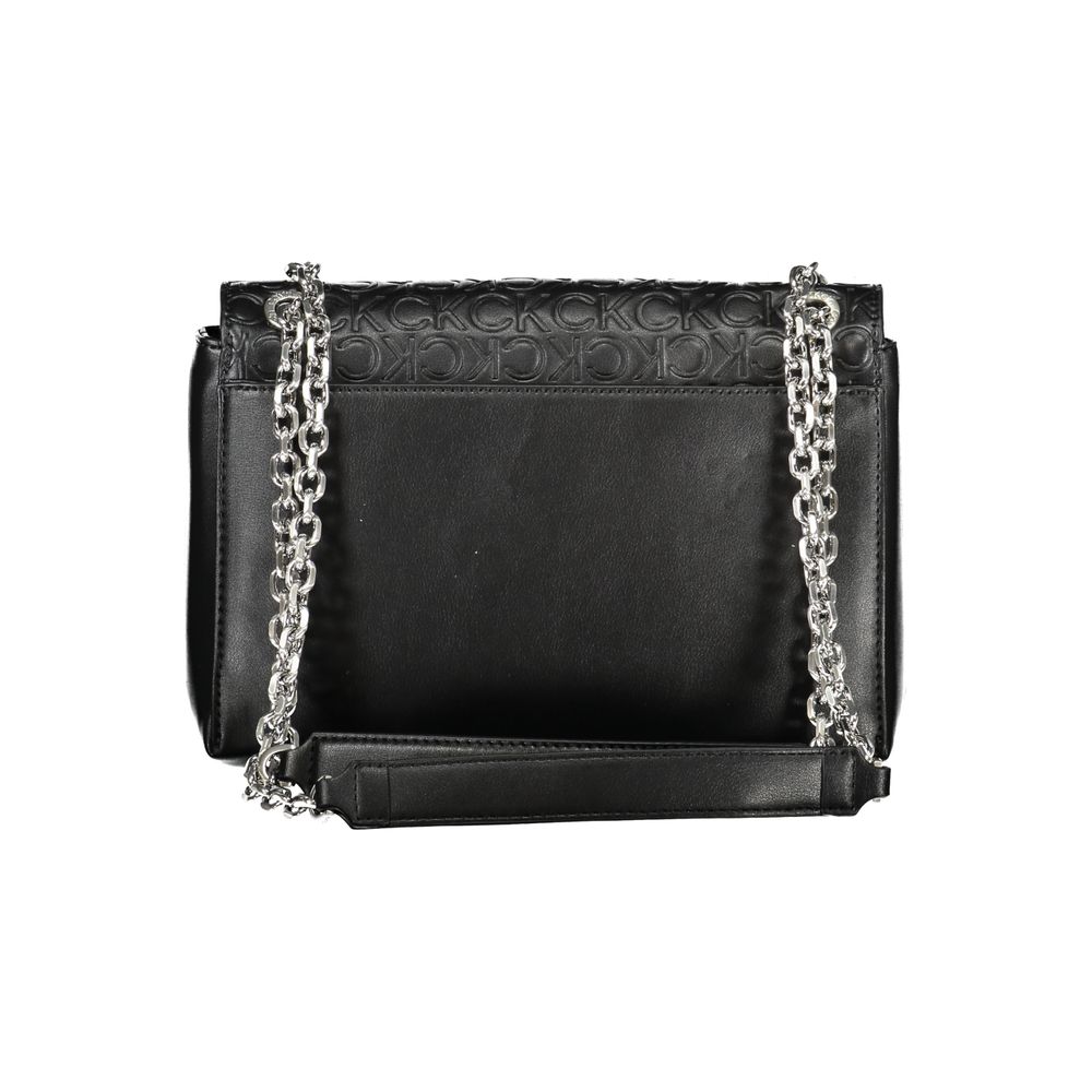 Calvin Klein – Schwarze Polyester-Handtasche