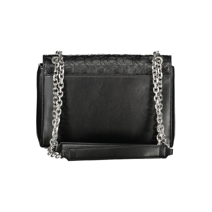 Calvin Klein – Schwarze Polyester-Handtasche