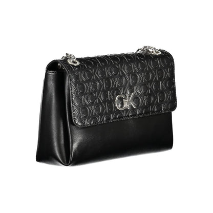 Calvin Klein – Schwarze Polyester-Handtasche