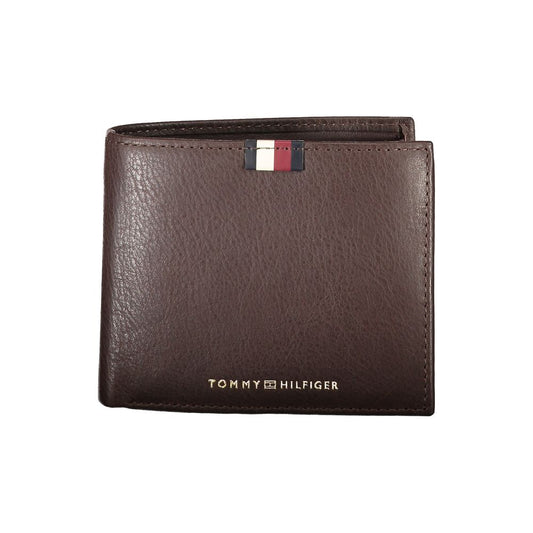 Tommy Hilfiger – Braune Leder-Geldbörse für Herren