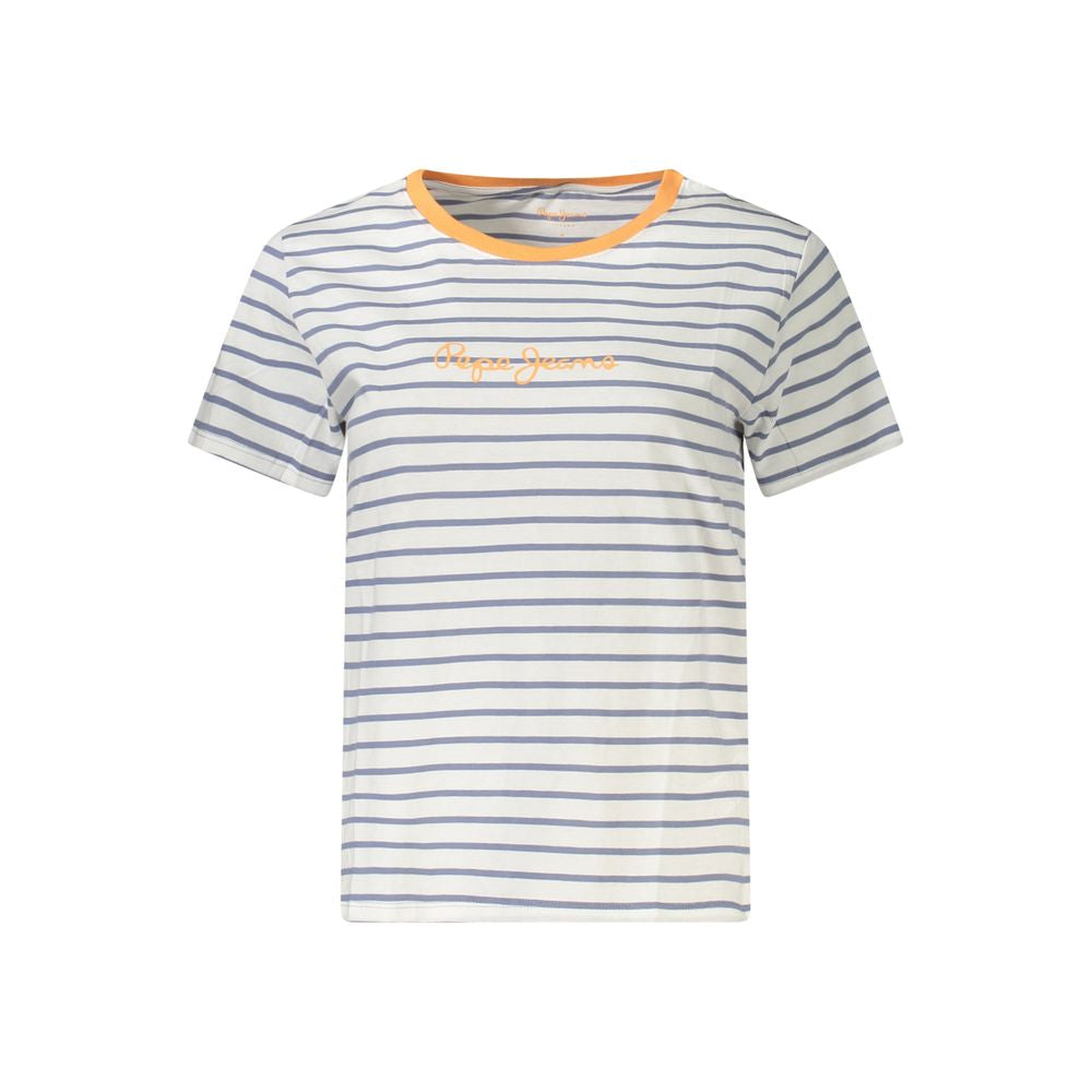 Pepe Jeans Blue Cotton Women TShirt